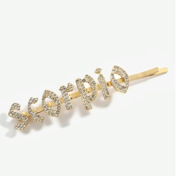Accessories - Gold Scorpio Rhinestone Hairpin Bobby Pin